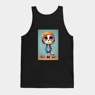 Cute Halloween Skeleton Tank Top